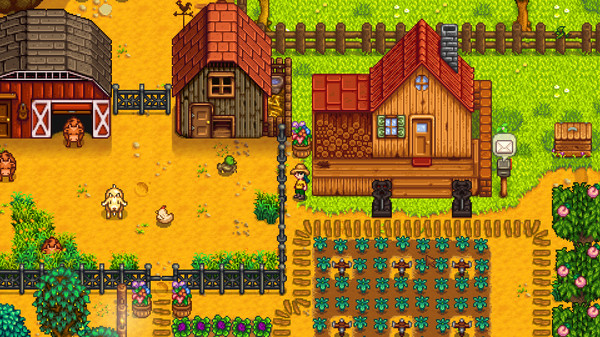 Hier lebst du als Farmer in Stardew Valley. Stardew Valley Farm