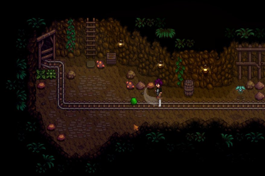 Eine Mine in Stardew Valley. Stardew Valley Mine